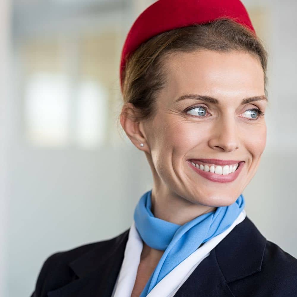 Flugbegleiter-Stewardess
